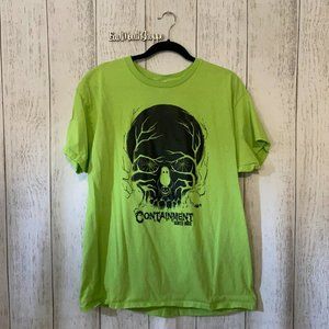 Containment Haunted House Atlanta Georgia Souvenir Tee Shirt Unisex Skull XL